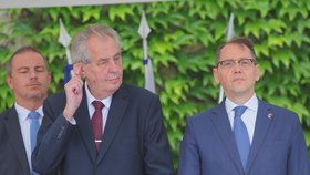 Recepce na francouzské ambasádě: Miloš Zeman (11.7.2019)