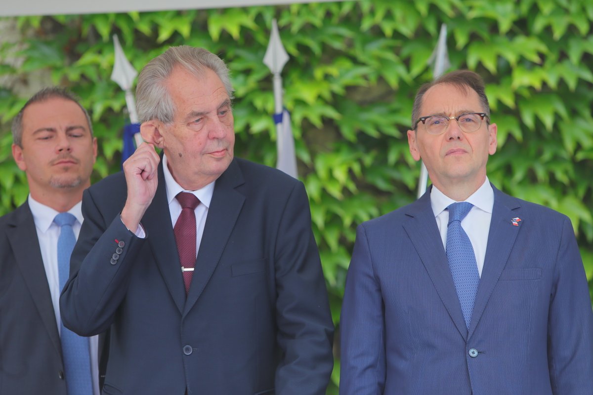 Recepce na francouzské ambasádě: Miloš Zeman (11.7.2019)