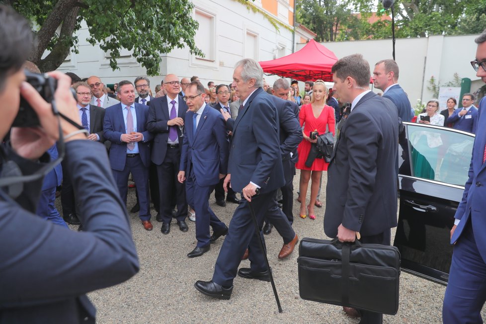 Recepce na francouzské ambasádě: Miloš Zeman (11.7.2019)