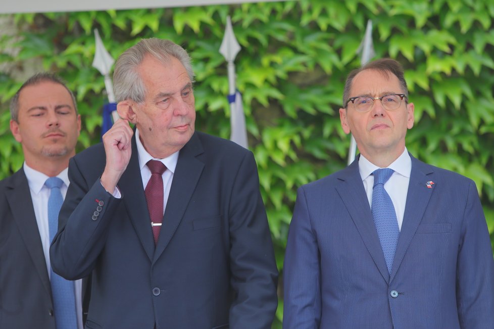 Recepce na francouzské ambasádě: Miloš Zeman (11. 7. 2019)