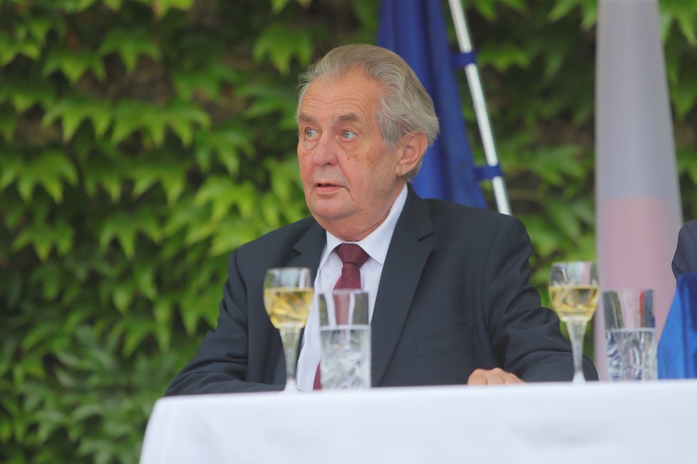 Recepce na francouzské ambasádě: Miloš Zeman (11.7.2019)