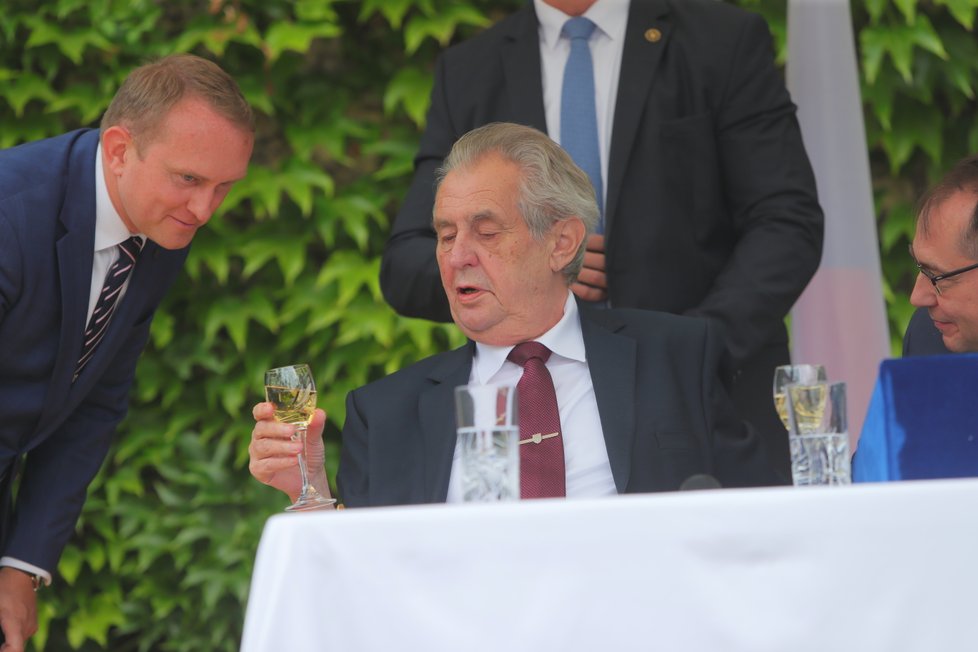 Recepce na francouzské ambasádě: Miloš Zeman (11. 7. 2019)