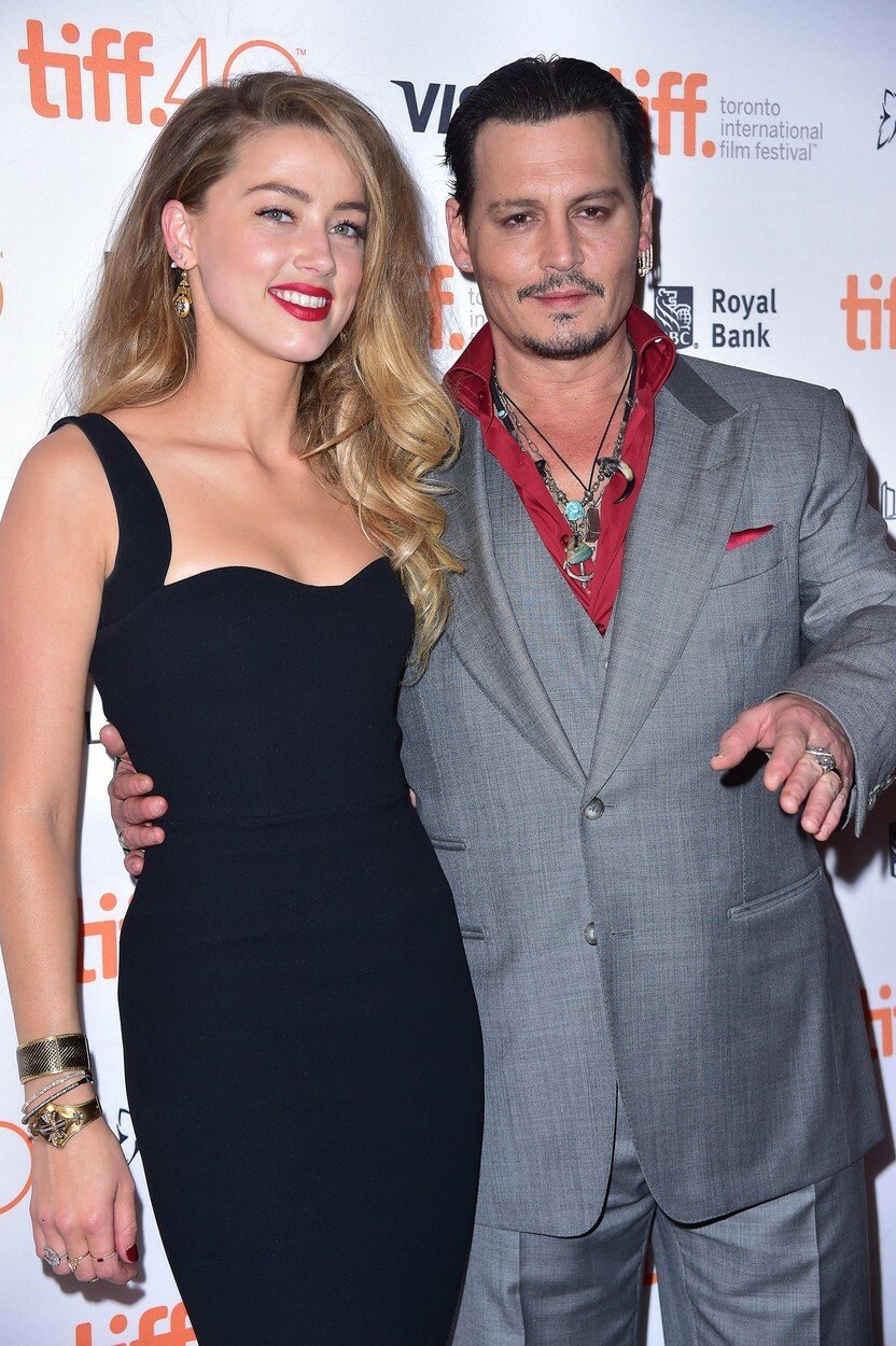 Amber Heard a Johnny Depp v roce 2015