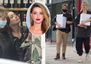 Amber Heard vyrazila na nákupy opravdu velkého množství alkoholu.