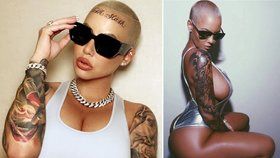 Modelka Amber Rose si nechala potetovat čelo! Proč právě tahle dvě slova?