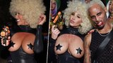 Modelka Amber Rose na Halloween odhalila obří ňadra! Zvládnete se jí dívat do očí?