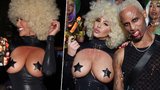 Modelka Amber Rose na Halloween odhalila obří ňadra! Zvládnete se jí dívat do očí?
