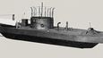 Model USS Monitor, prvního obrněného parníku.