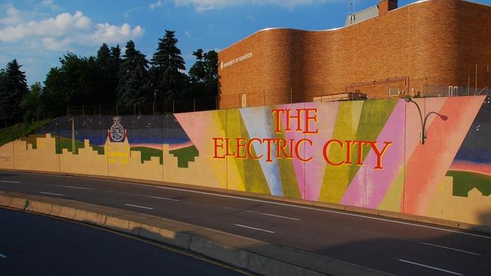 Americké město Scranton přezdívané "Electric City"
