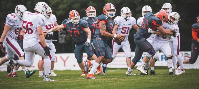 Prague Lions vyhráli v lize amerického fotbalu i ve třetím zápase