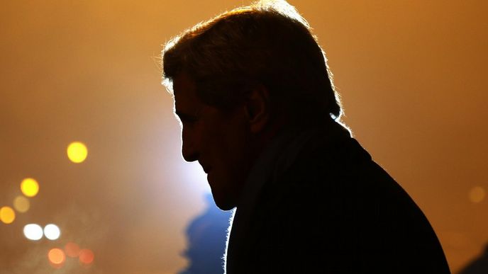 Americký ministr zahraničí John Kerry během návštěvy Sofie