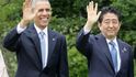 Americký prezident Barack Obama a japonský premiér Šinzó Abé na jednání G7 v Japonsku (27. května 2016)