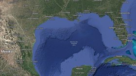 Mexický záliv nese na mapách dva názvy: Americký i Mexický