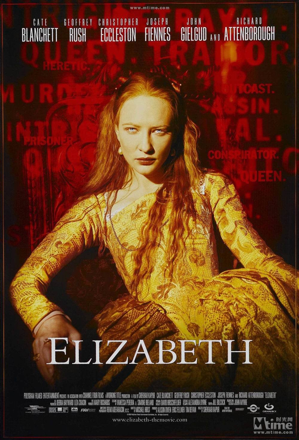 Cate Blanchett byla za roli královny Alžběty nominována na Oscara.