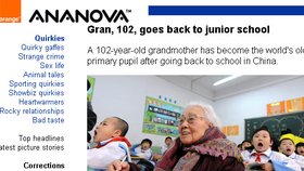 Ve 102 letech si dodělává základní školu!