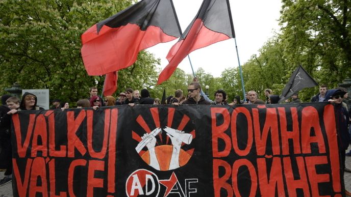 Anarchisté v Praze 1. května 2015