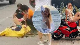 Milionářka Anastázie (†18) zemřela na milované motorce: Pár minut před tragédii se smála na pláži!