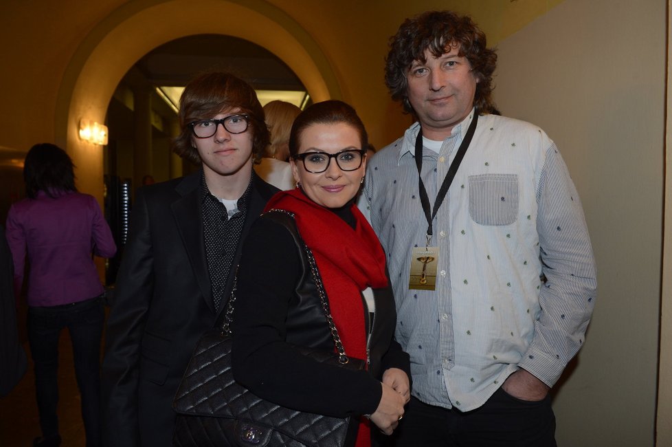 Herečka Dana Morávková s manželem hudebníkem Petrem Maláskem a synem