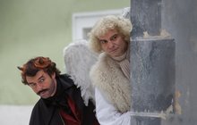 Drsné natáčení Anděl Páně 2: Dvořák a Trojan 12 hodin v mrazu!