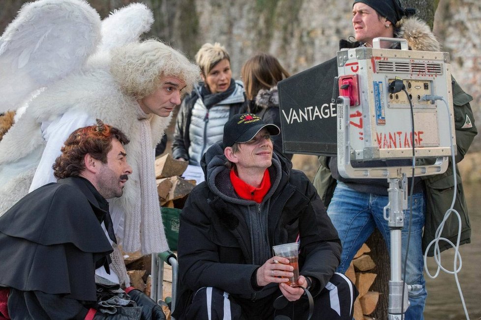 Režisér Jiří Strach v akci.