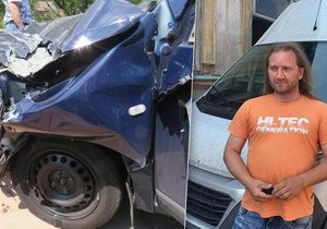 Marek Hodan, přezdívaný anděl z BMW, pomohl už u více než dvou desítek nehod. Naposledy minulý týden, kdy auto srazilo motorkáře.
