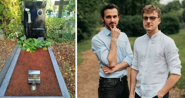 Ondřej Buček a David Pelán vždy pozůstalým posílájí fotku před a po údržbě.