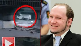 Nové záběry ukazují, jak Breivik odchází od Bílé dodávky, která následně exploduje a zabije osm lidí!