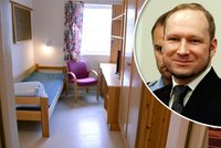 Zabiják Breivik dožije v luxusu: 3 pokoje, plochá TV, počítač a fitko