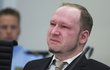 Slzy masového vraha Anderse Breivika.