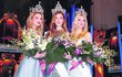 Letošní vítězky České Miss. Zleva Kristýna Kubíčková, Andrea Bezděková, Natálie Kotková.