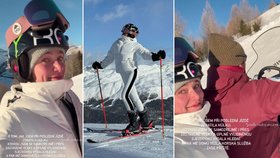 Andrea Bezděková na lyžovačce v Alpách ztratila hůlku.