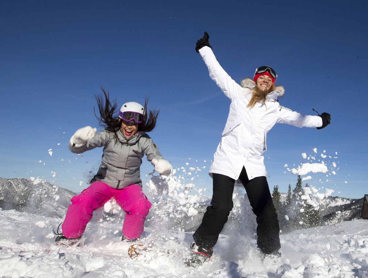 Na snowboardu to Andree po boku Moniky Leové šlo znatelně lépe.