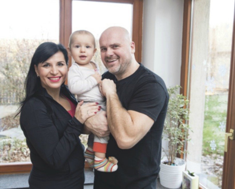 Andrea Kalivodová s manželem a synem