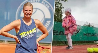 Bývalá tenistka Hlaváčková vzala dcerku na trénink: Musela ji podplatit