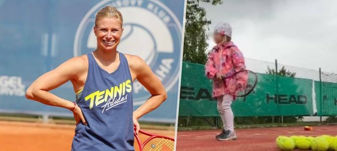 Bývalá tenistka Hlaváčková vzala dcerku na trénink: Musela ji podplatit