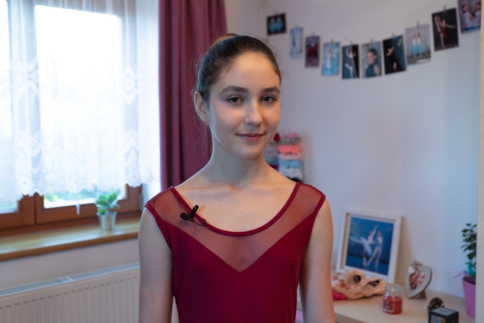 Andrea Šrámková (14 let, Hradec Králové) spojuje balet s moderním tancem