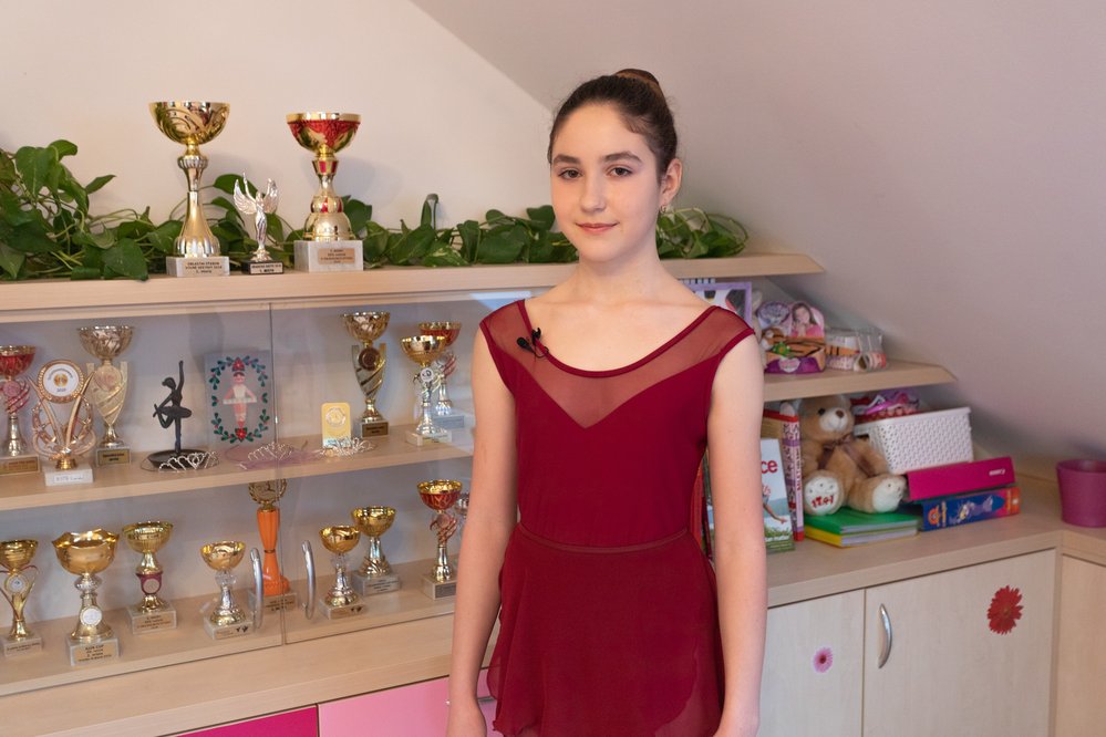 Andrea Šrámková (14 let, Hradec Králové) spojuje balet s moderním tancem
