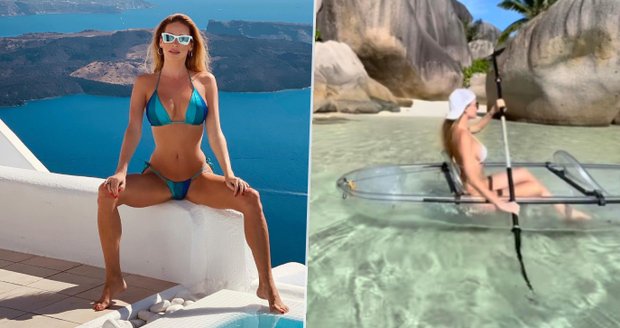 Andrea Verešová na Seychelách
