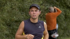 Andreas Lubitz při maratonu.