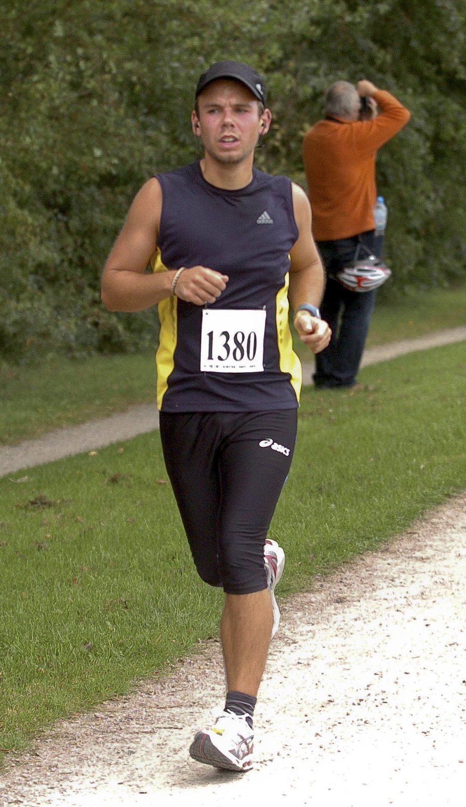 Andreas Lubitz při maratonu.