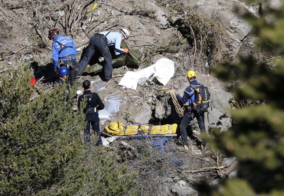 Trosky letounu Germanwings