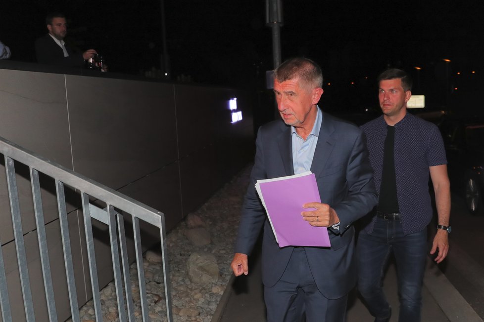 Premiér Andrej Babiš před vyhlášením výsledků voleb do europarlamentu