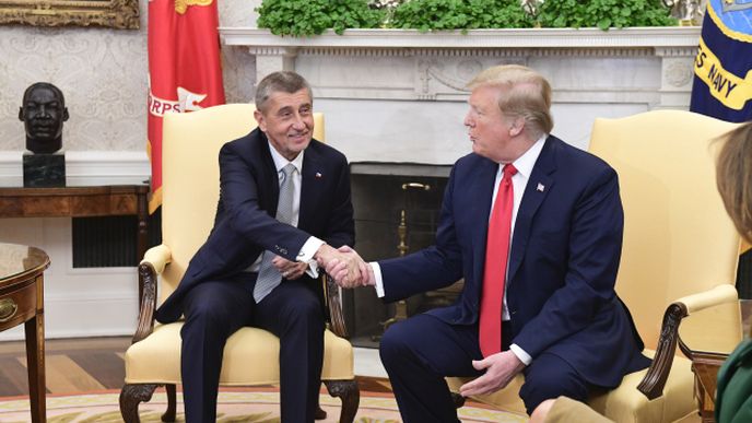 Andrej Babiš a Donald Trump