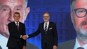 Andrej Babiš a Petr Fiala se střetli na CNN Prima News (1. 10. 2025).