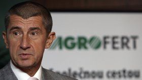 Ministr financí Andrej Babiš, majitel holdingu Agrofert