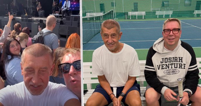Andrej Babiš s Alešem Juchelkou v havířovské kampani