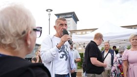 Andrej Babiš a Aleš Juchelka dělali kampaň v Havířově (4. 9. 2026).