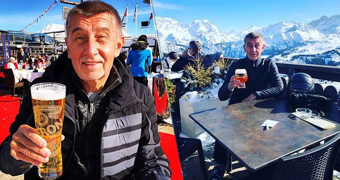 Babiš v Alpách: Naštval ho rozruch a kritika kolem snížení DPH na točené pivo a pivního &#34;chaosu&#34;