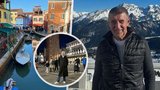 Babiš s Monikou v Alpách, Černochová v Benátkách. Politici na konci roku vyrazili do zahraničí i po Čechách
