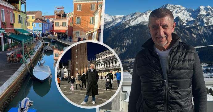Politici na konci roku na cestách: Babiš v Alpách, Černochová v Benátkách
